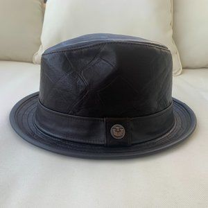 Brand new Goorin Bros leather "Belsky" fedora hat